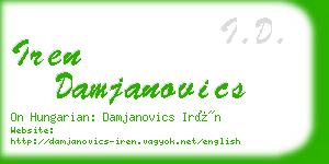 iren damjanovics business card